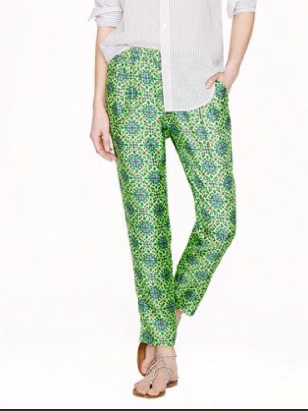 J Crew silk pants